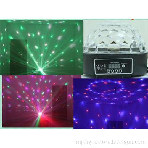 Crystal Ball LED Effect Light , super bright 6*3W RGBWY Pur
